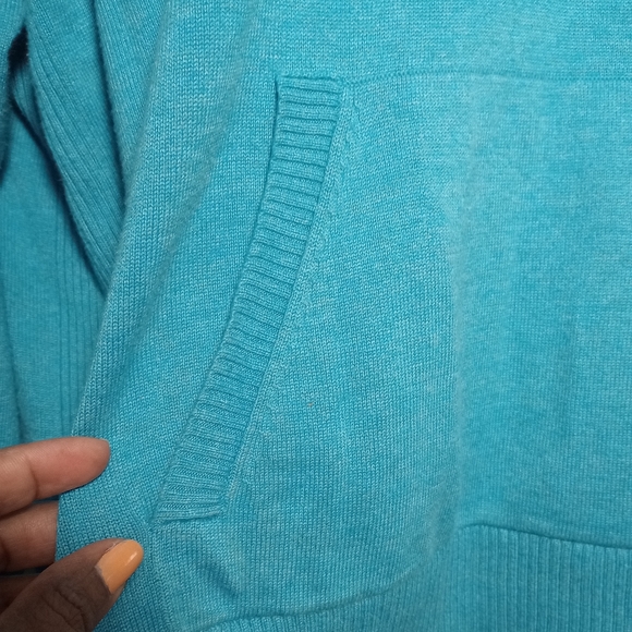 Cabi Turquoise Blue Hop To Hoodie with Kangaroo Pocket. Size L. 🆕 - Picture 6 of 12